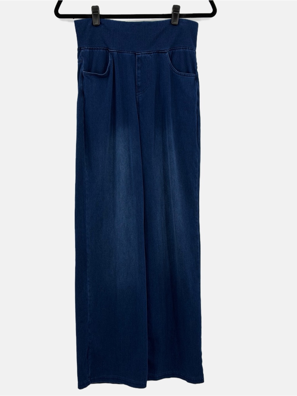 A New Day Women’s Pull-On Wide Leg Denim Pants Stretch High Rise Size Small